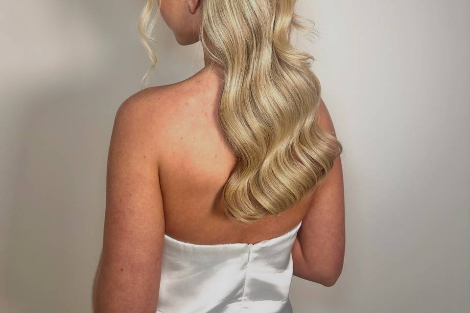 Modern half up & down