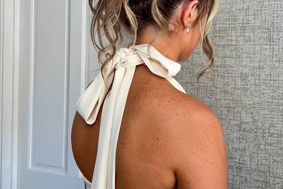 Bridesmaid up do