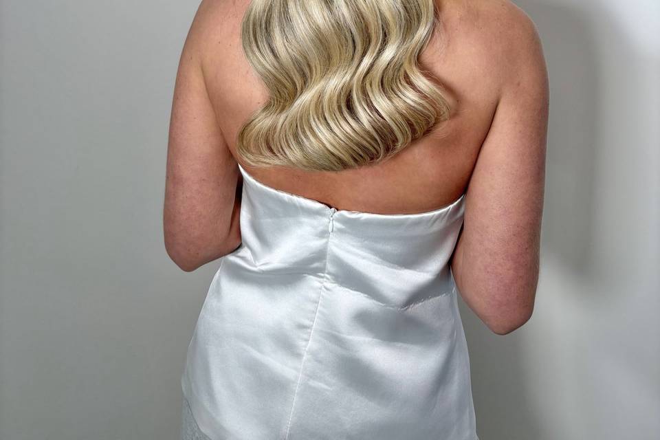 Modern half up & down