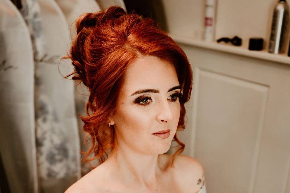 Wedding morning prep