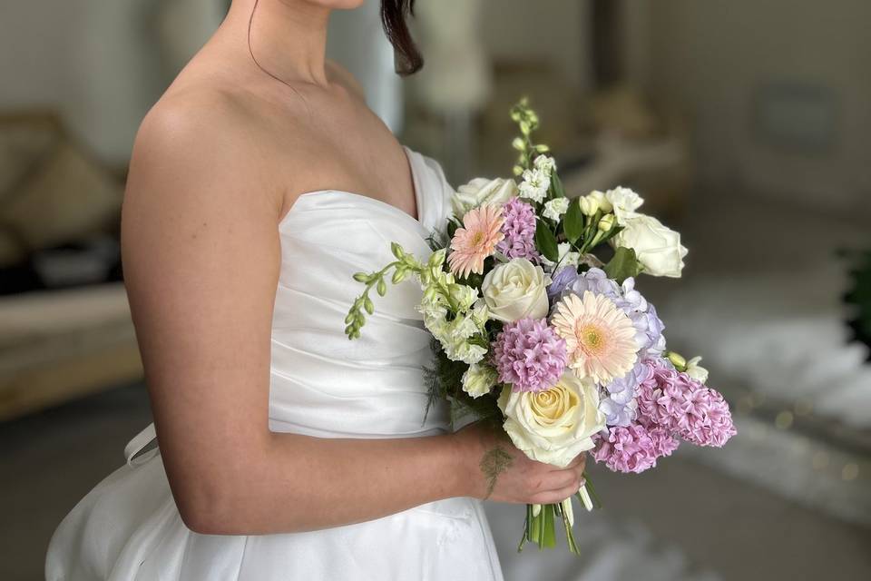Bridal French twist  bun