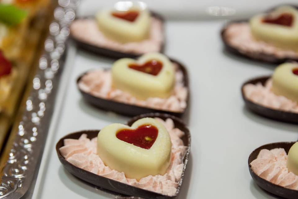 Heart-shaped sweets