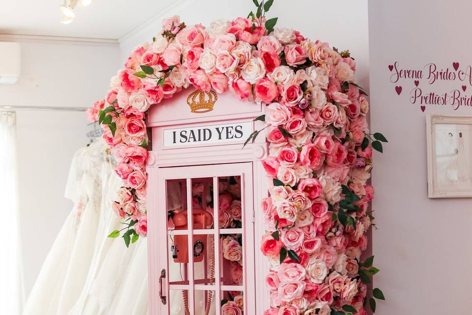 Floral phonebox