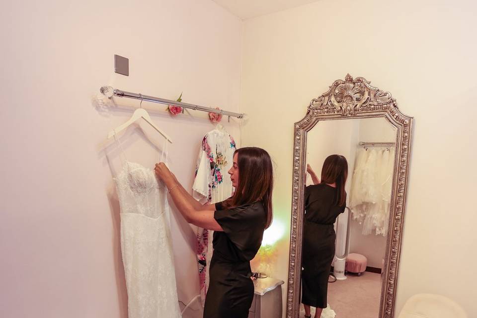Trying on