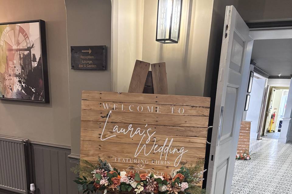 Welcome sign
