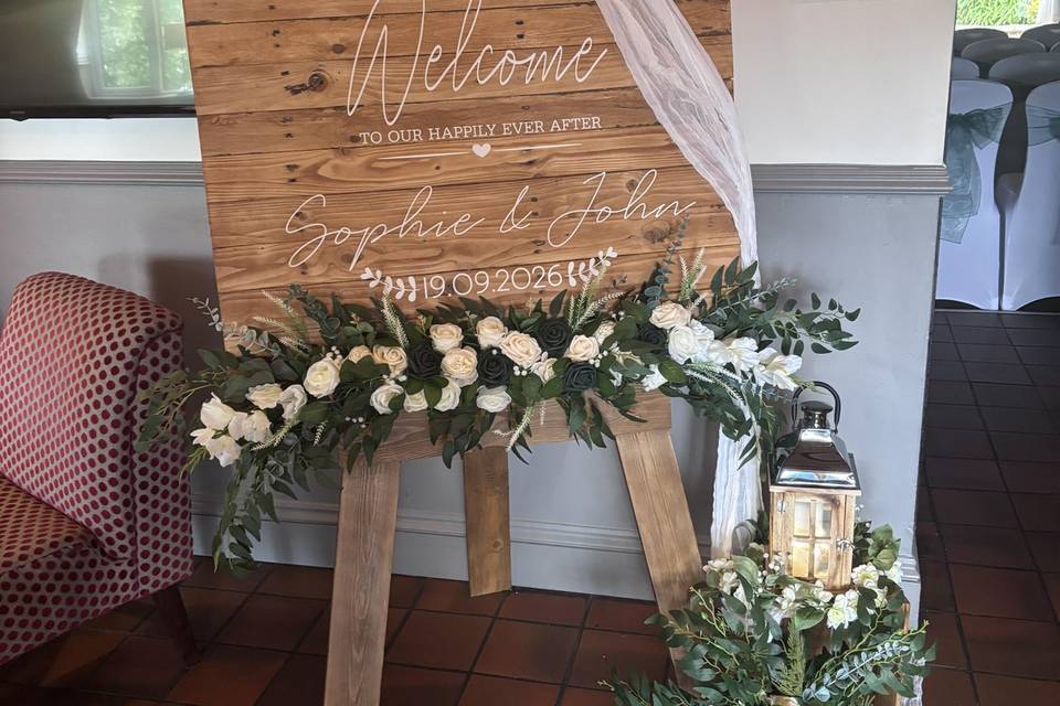 Welcome sign