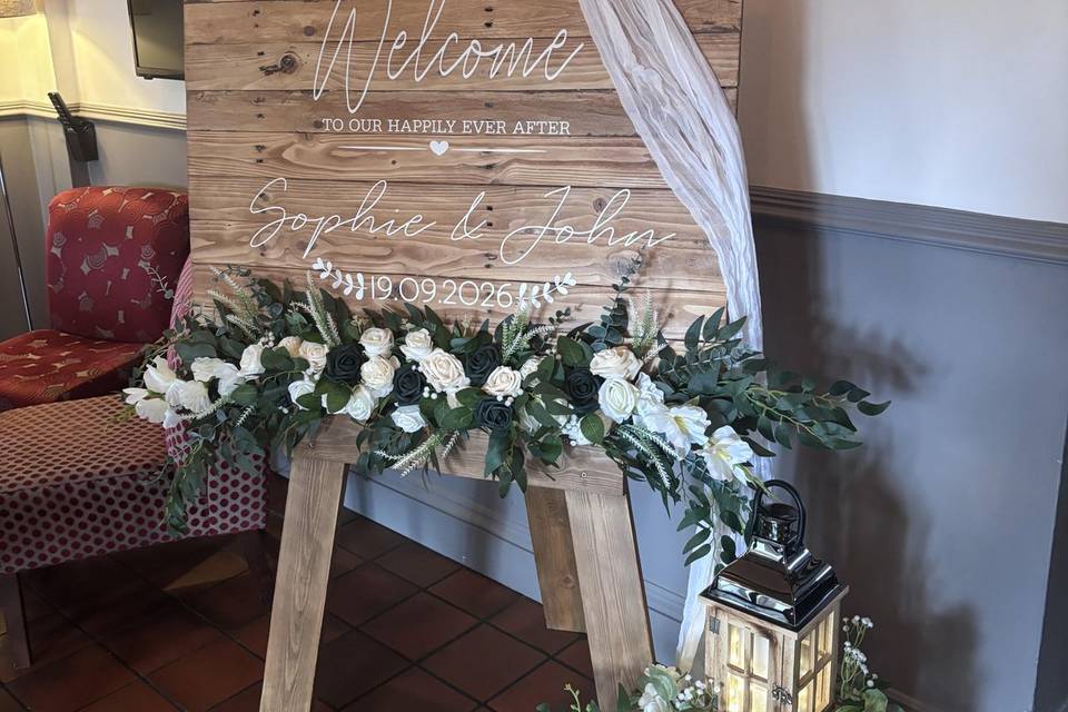 Welcome sign