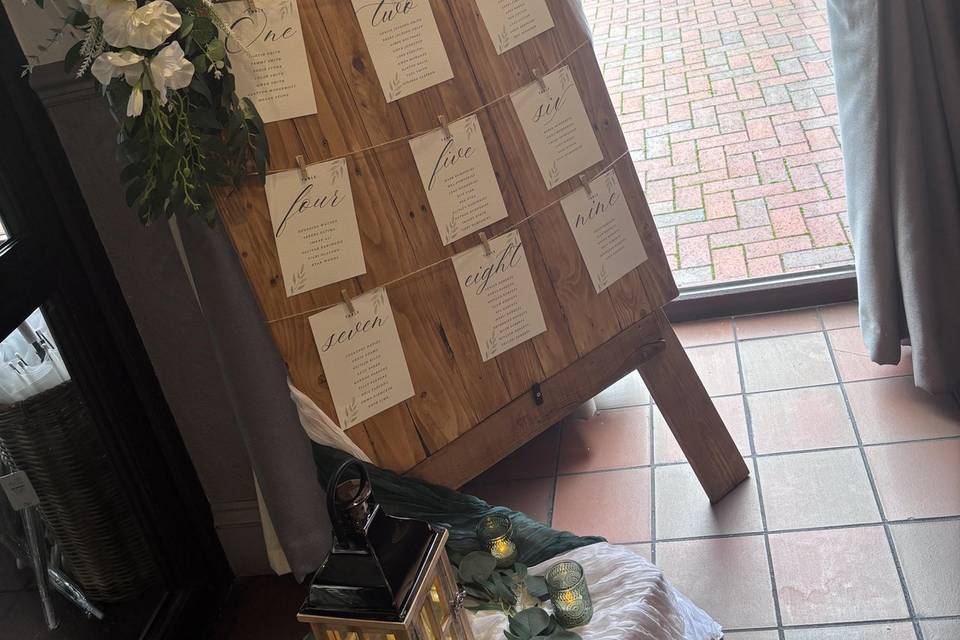 Seating plan