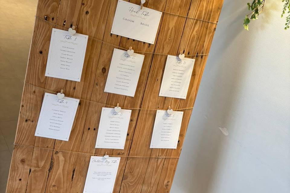 Seating Plan