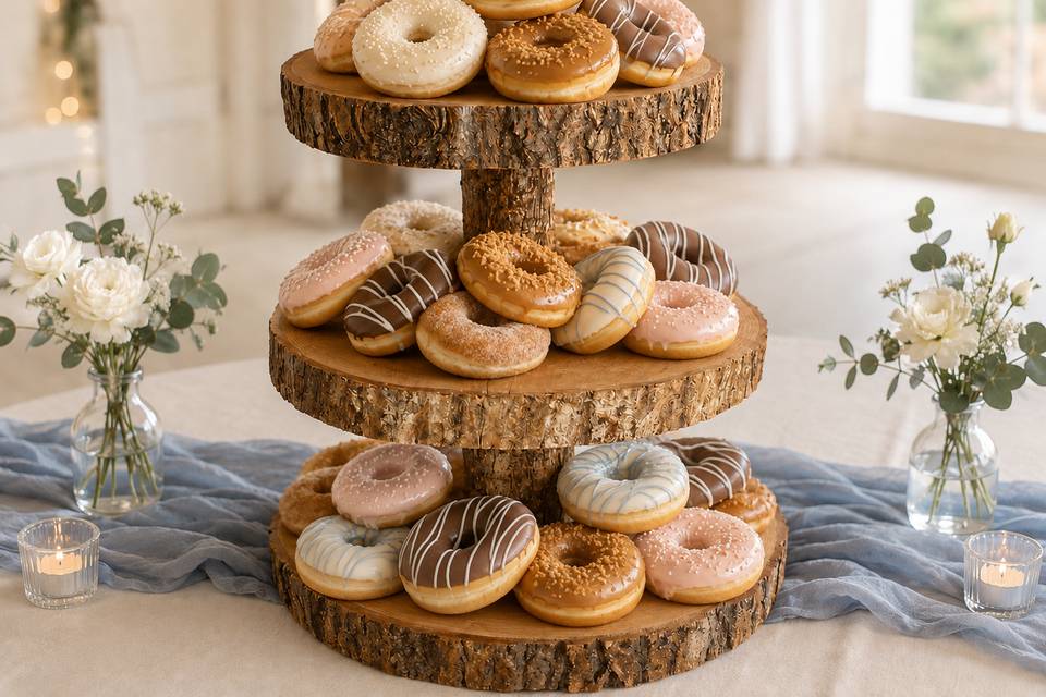 Tiered log stand