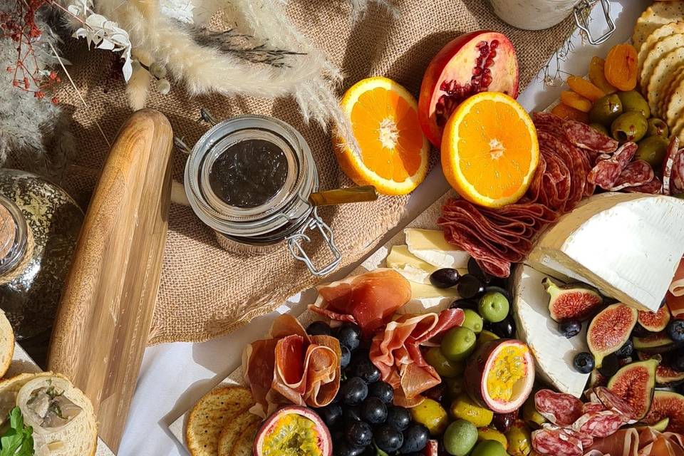 Grazing table display