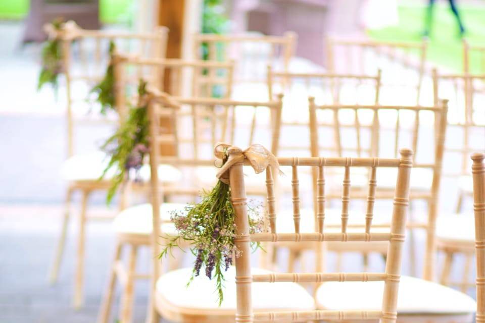 Rustic Aisle flowers