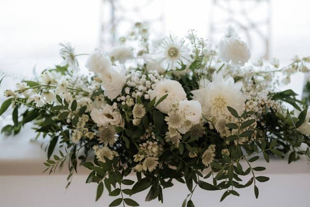 White Table Arrangement