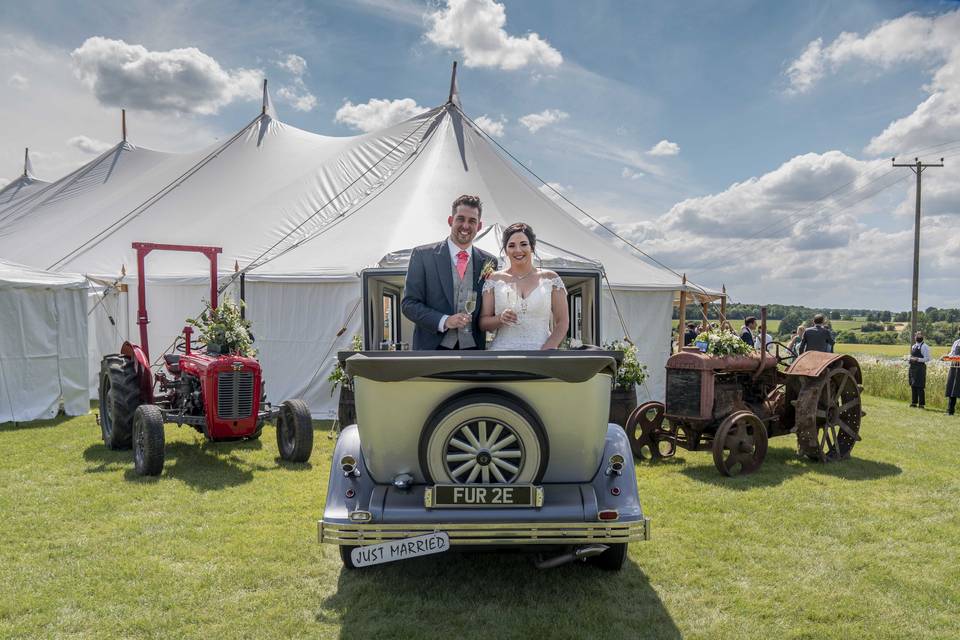 Countryside just married