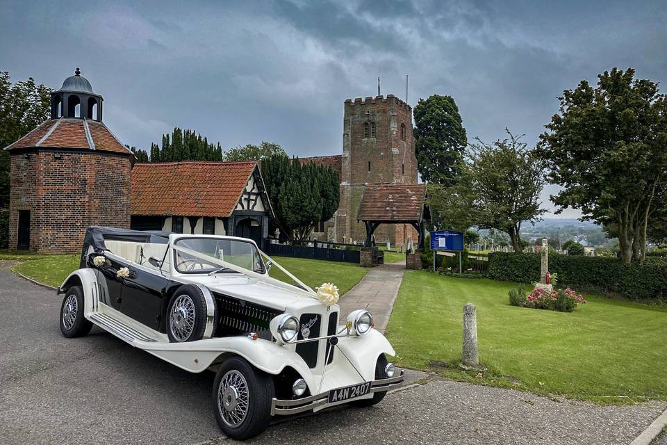 Belle with roof down