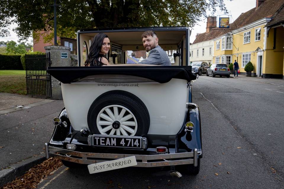 Just married in Dedham