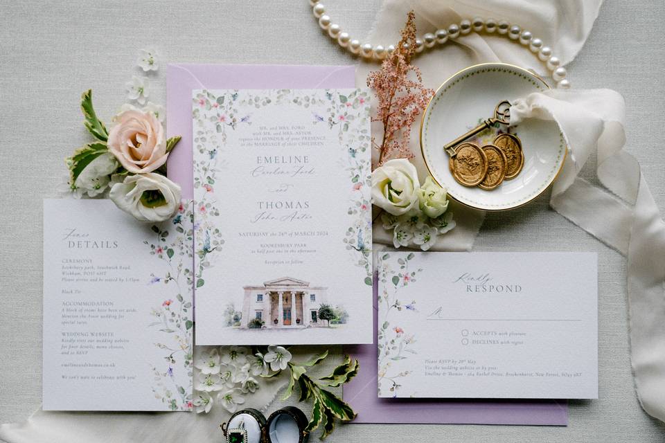 Floral Invitations