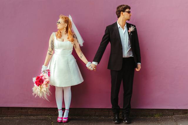 City Wedding Couple