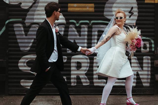 City Wedding Couple