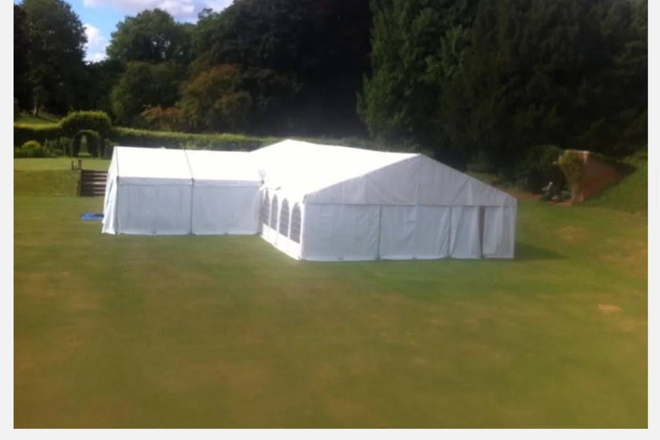 Marquee with entrance