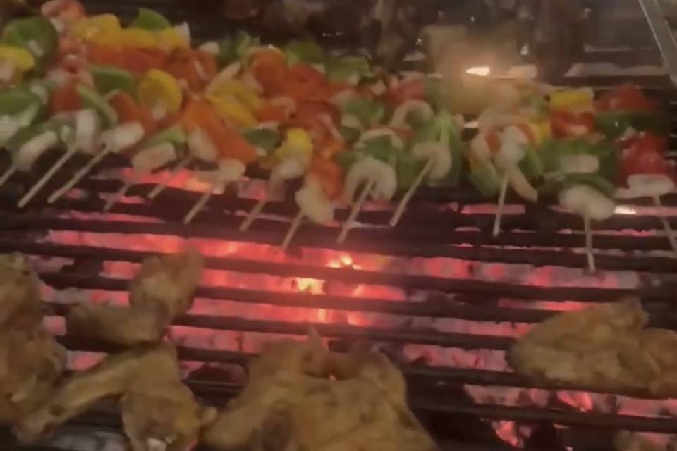 Prawn skewers