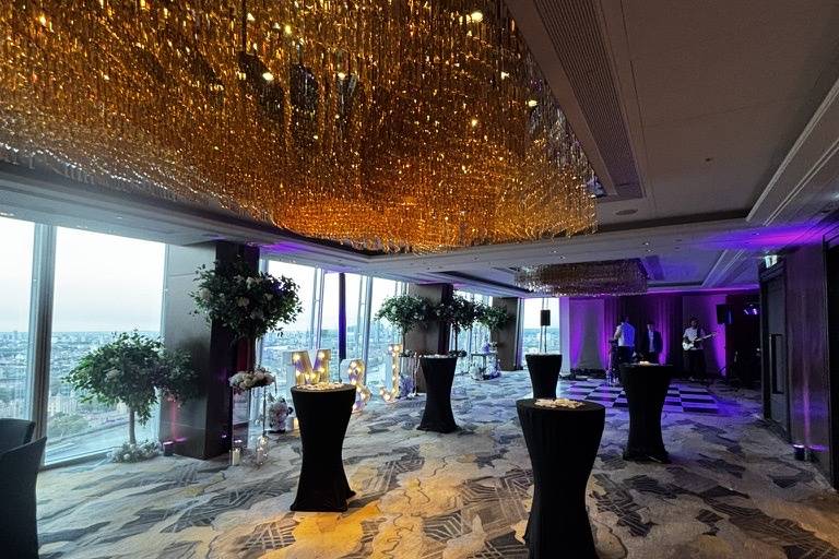 Shard, purple uplights