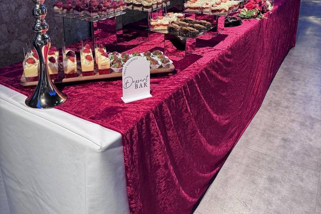 Elegant dessert table