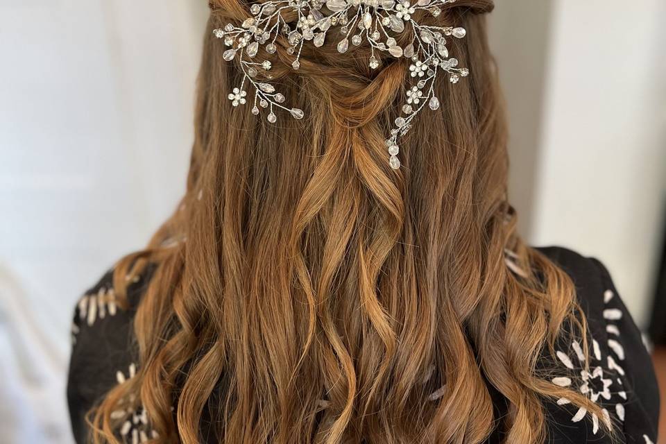 Bridal Half up, half down