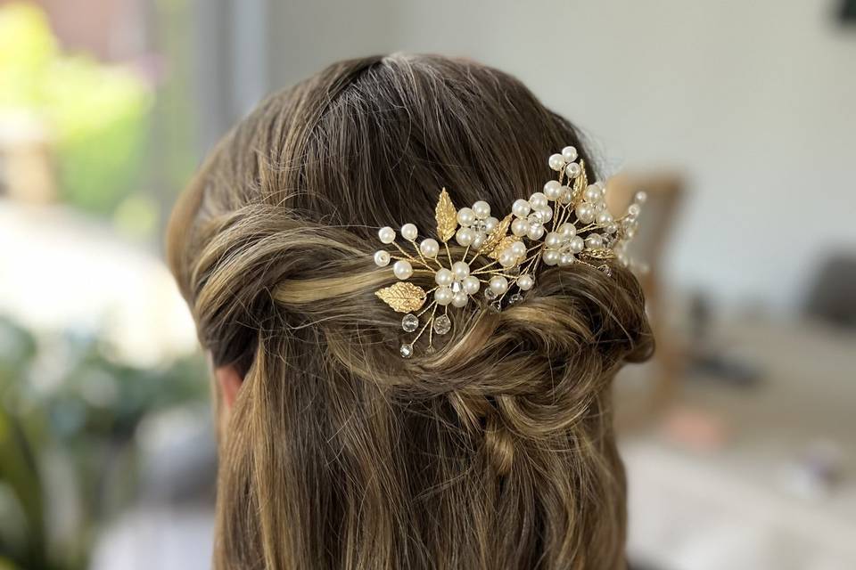 Bridal Half up, half down