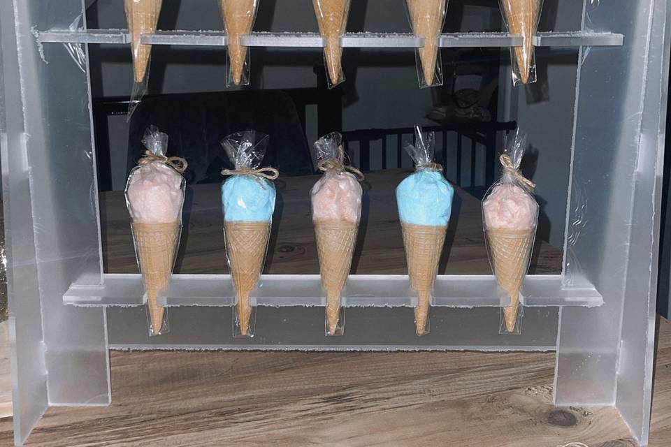 Candy floss ice creams