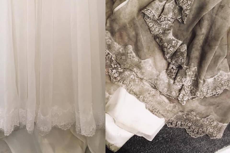 Wedding dress cleaning