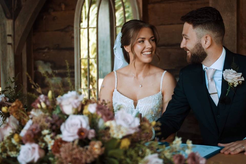 Signing the register