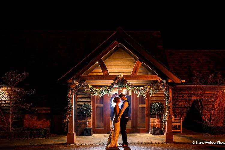 Sandhole Oak Barn Nighttime