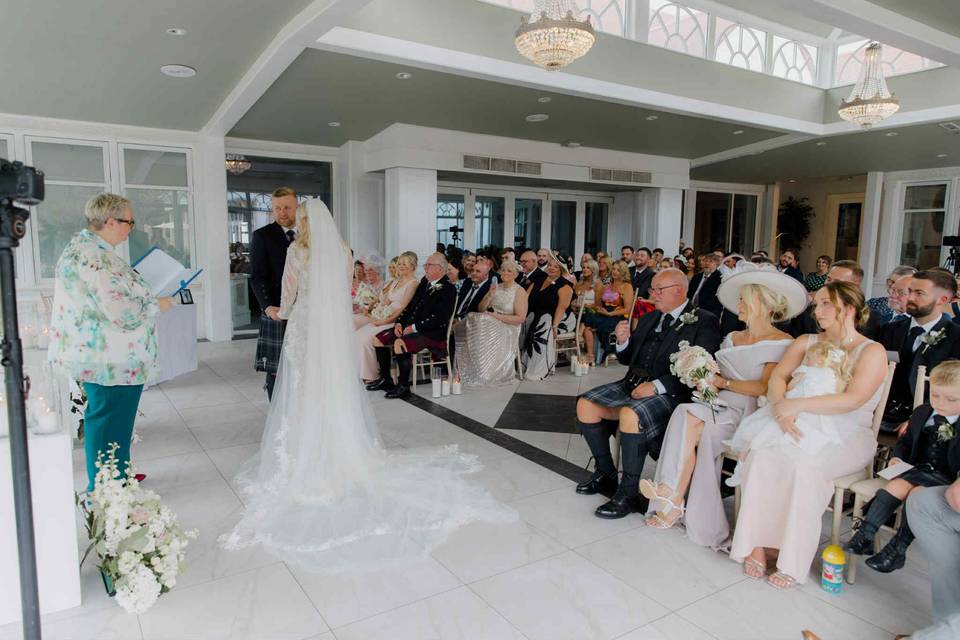 Me, marrying my wee cousin