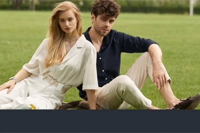 Couple together in the Park