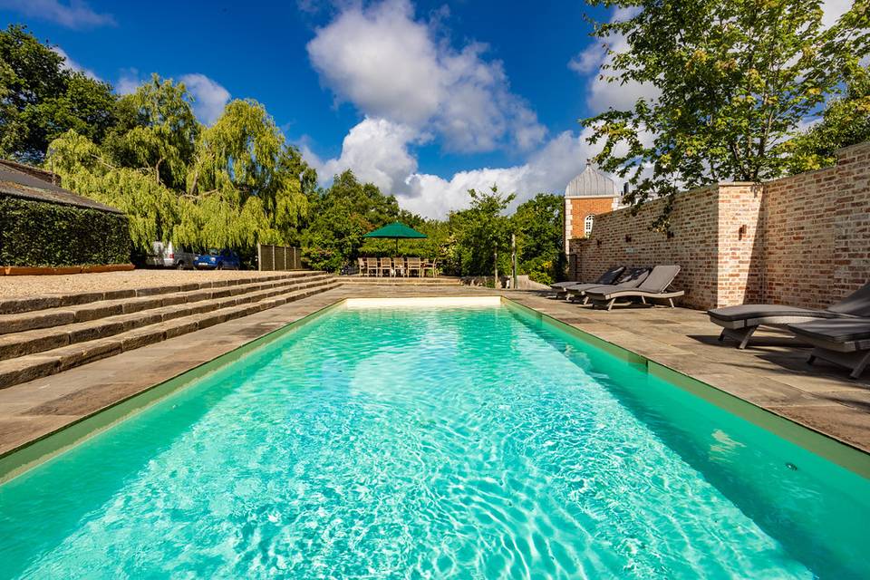 Open air heated pool