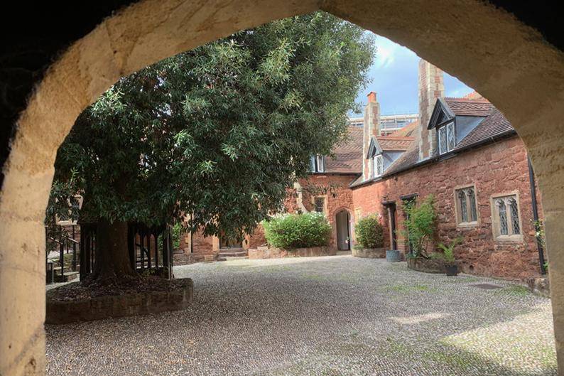 The historic courtyard