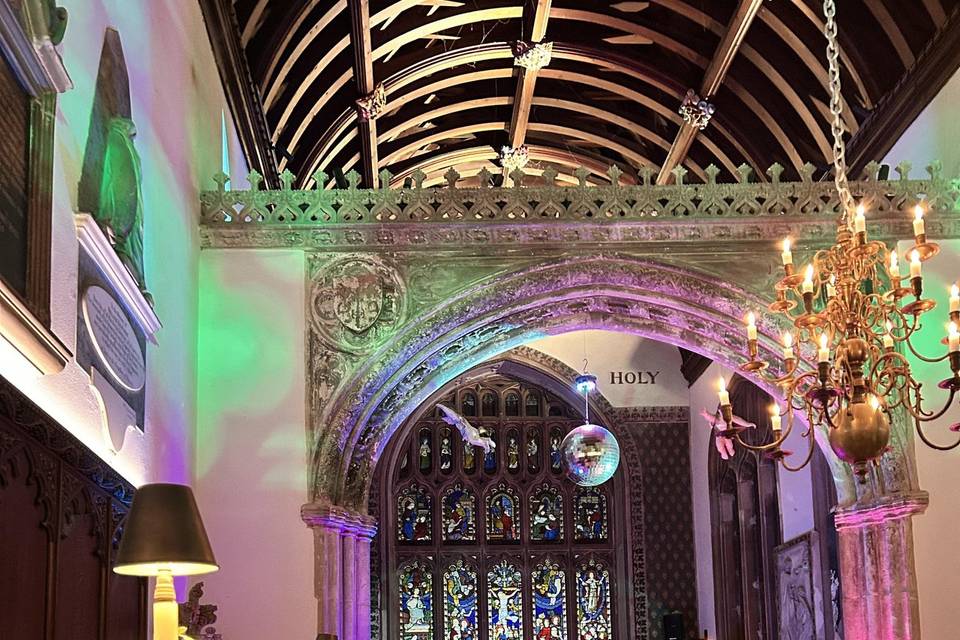Evening boutique reception