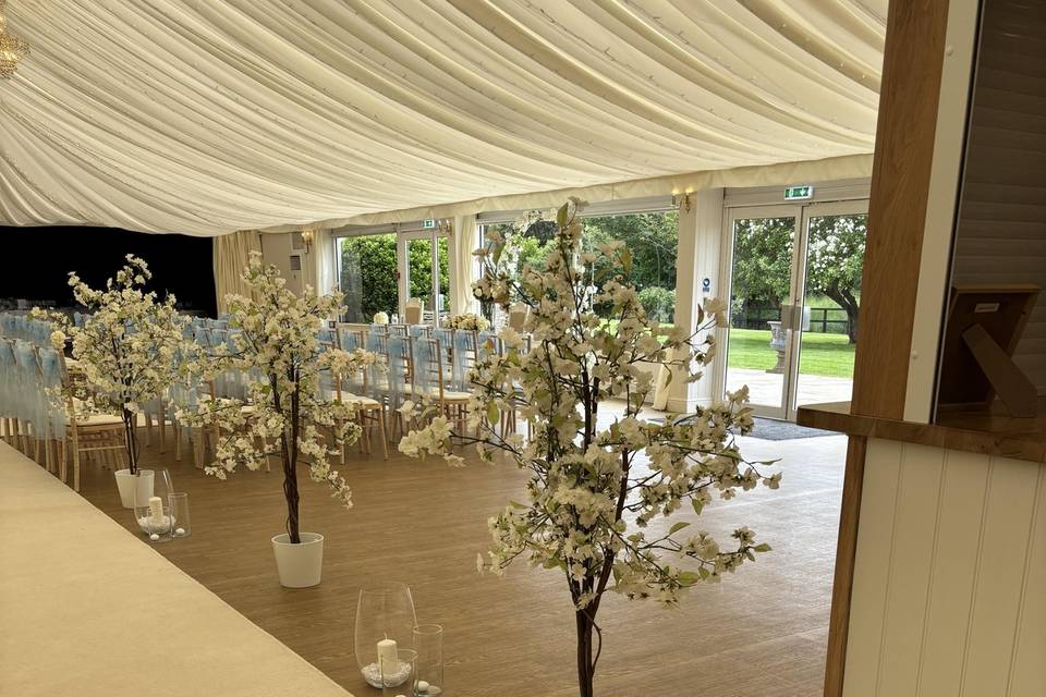 Entrance to ceremony room