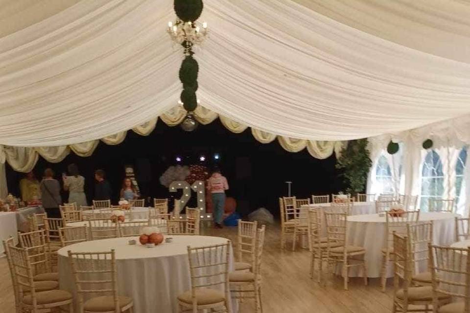 Marquee set up