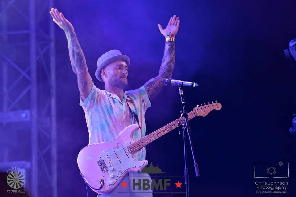 Tommy on guitar - HBMF festival