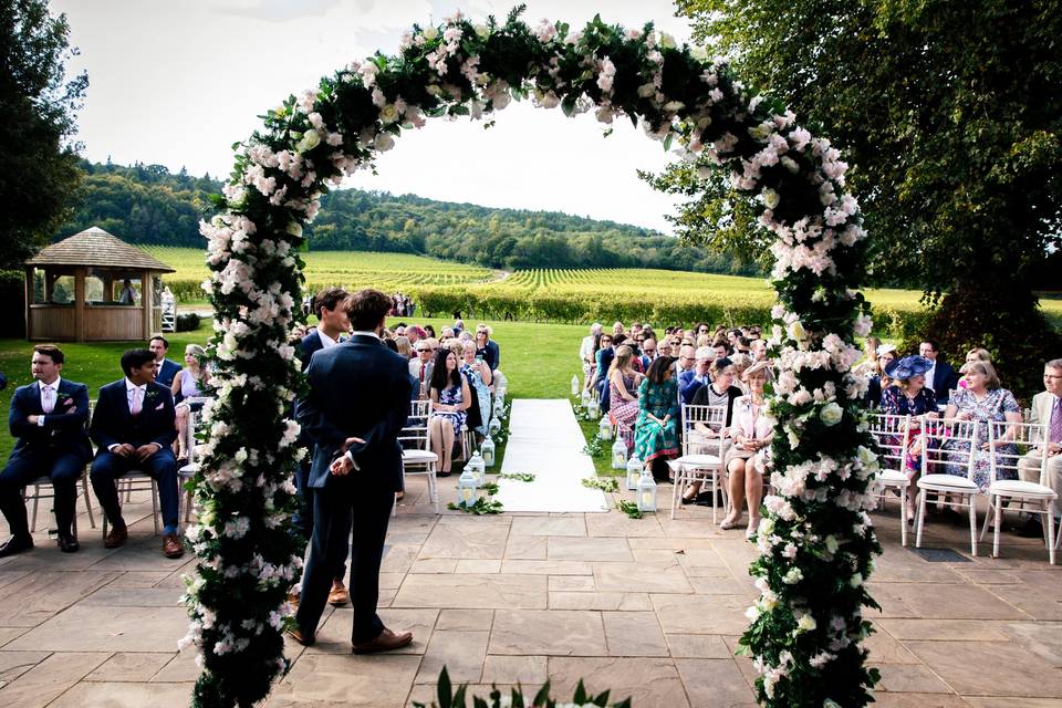 Vineyard Hotel Ceremony