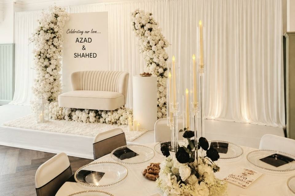 Wedding reception decor
