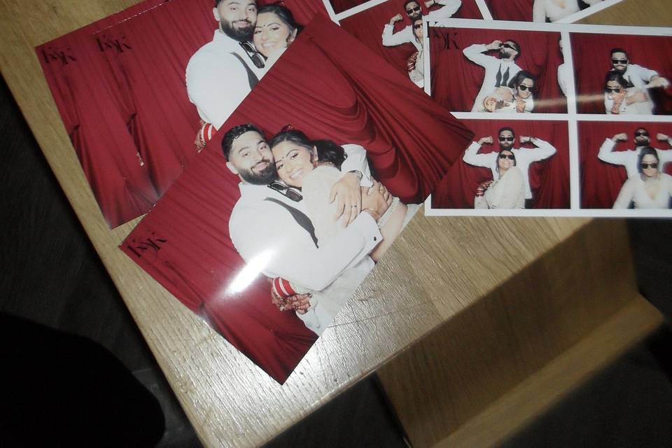 Physical prints - red backdrop