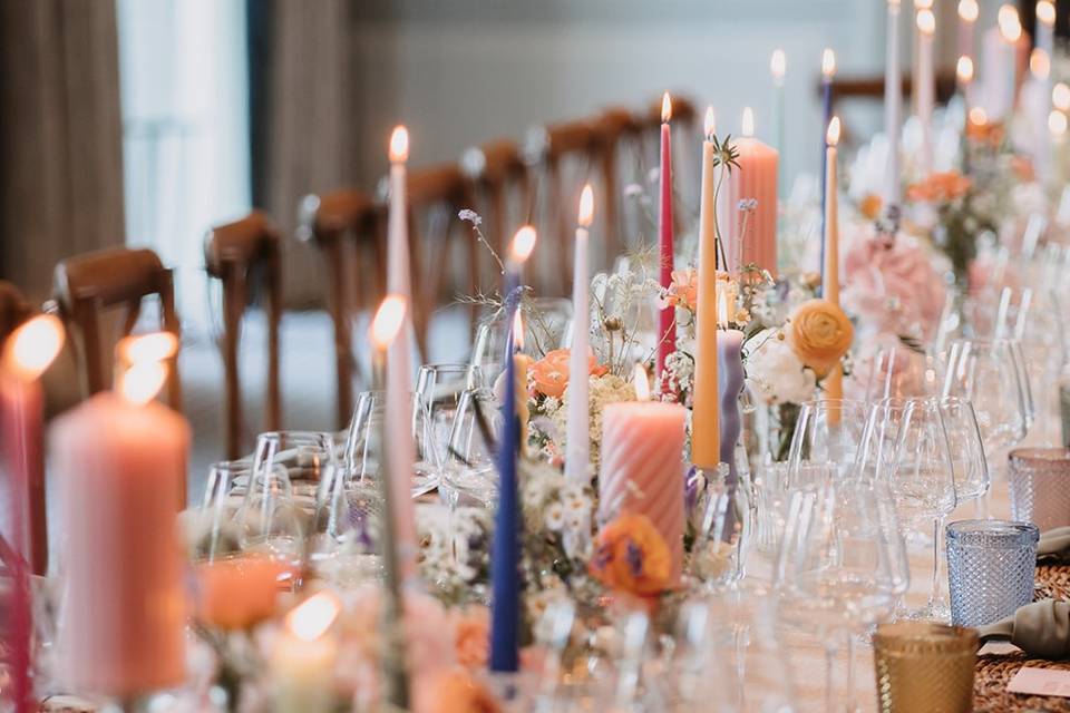 Bright tablescape