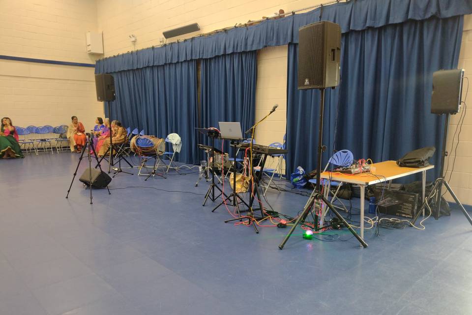 Example of a set up