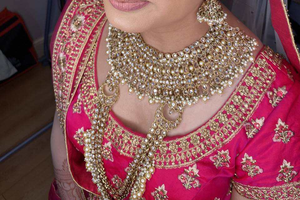 Asian Bridal hair and make up