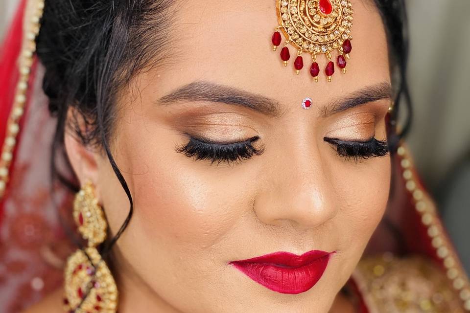 Asian Bridal hair and make up