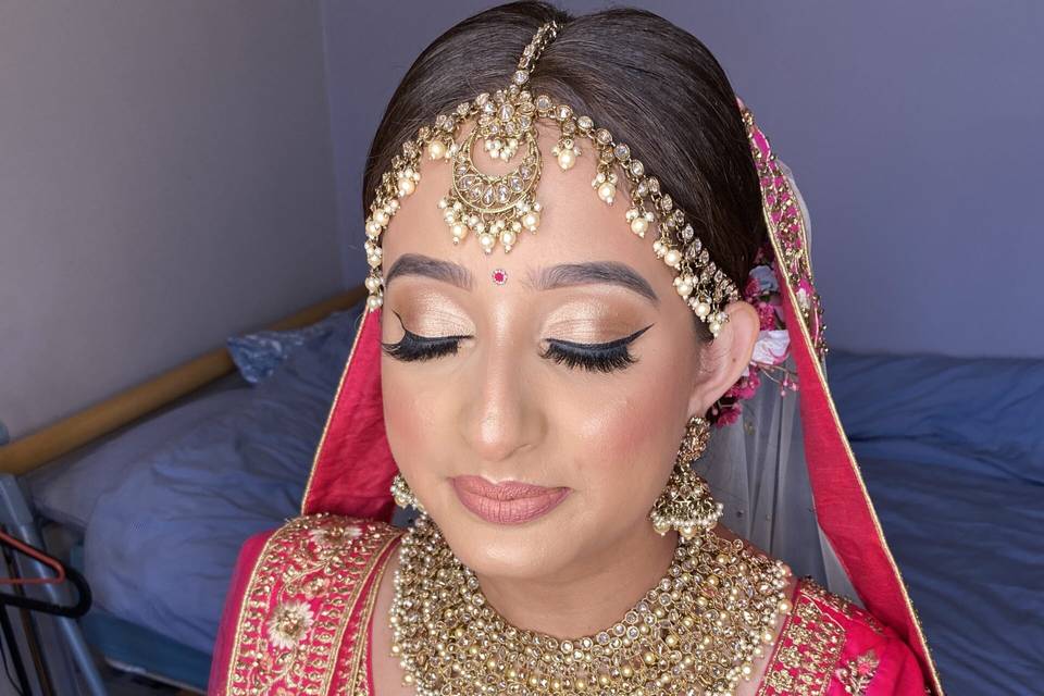 Asian Bridal hair and make up