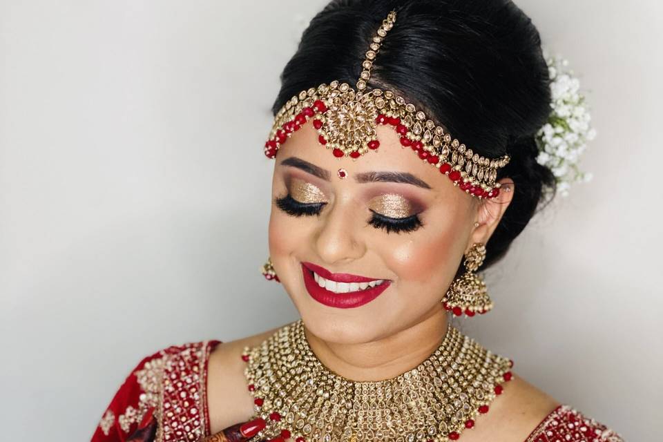 Asian Bridal hair and make up